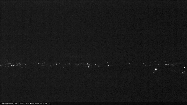 Lake Travis webcam, August 29, 2016 8:40 PM CT