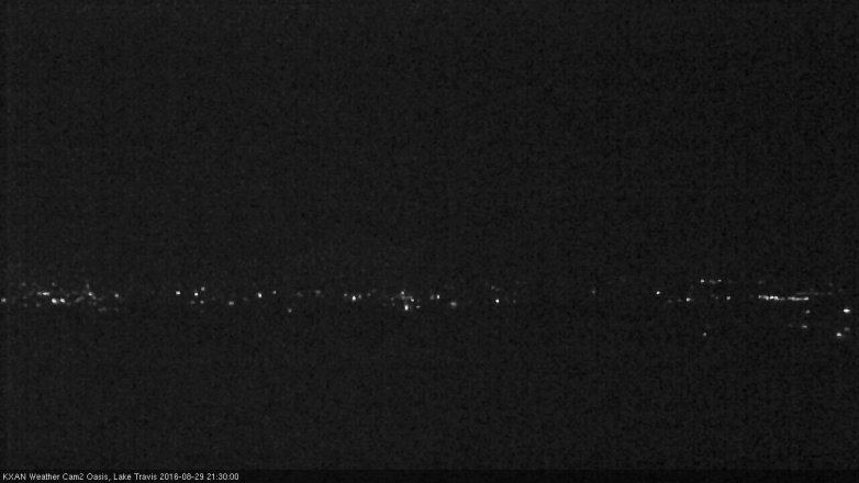 Lake Travis webcam, August 29, 2016 8:50 PM CT