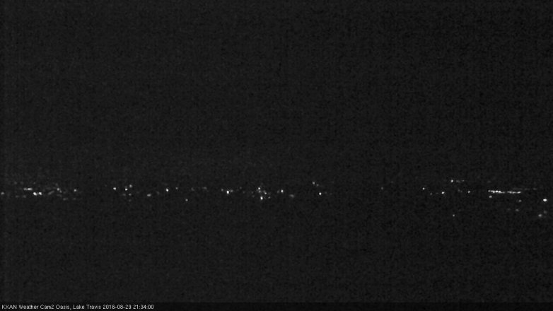 Lake Travis webcam, August 29, 2016 9:05 PM CT