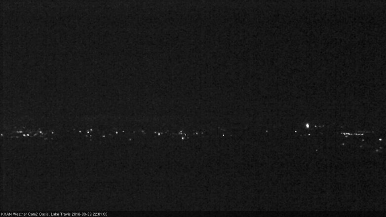 Lake Travis webcam, August 29, 2016 9:10 PM CT