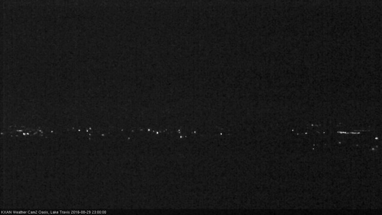 Lake Travis webcam, August 29, 2016 10:05 PM CT