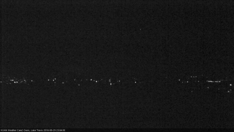Lake Travis webcam, August 29, 2016 10:10 PM CT