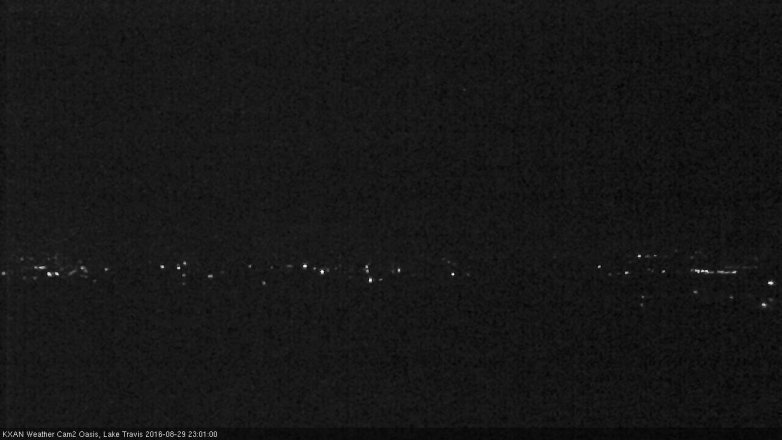 Lake Travis webcam, August 29, 2016 10:20 PM CT