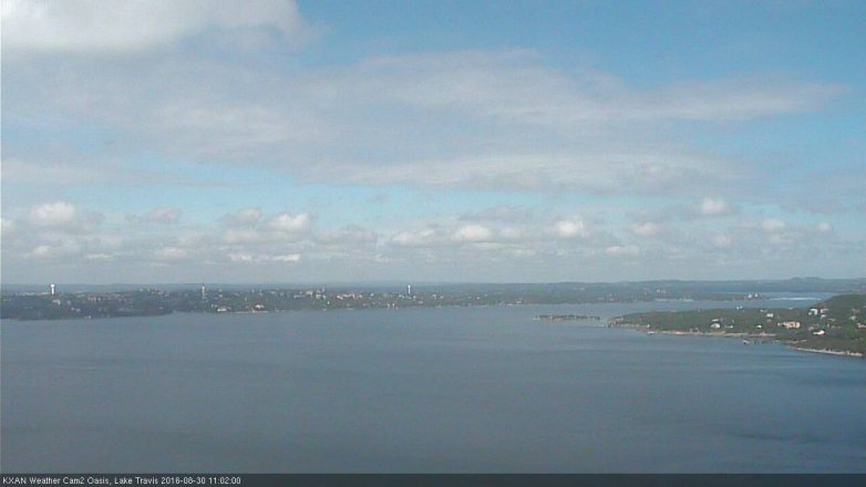 Lake Travis webcam, August 30, 2016 10:30 AM CT