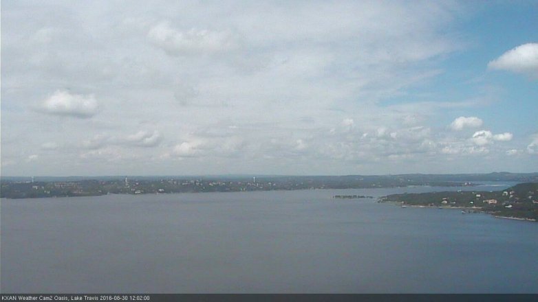 Lake Travis webcam, August 30, 2016 11:05 AM CT