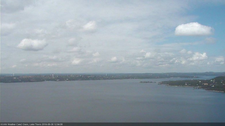 Lake Travis webcam, August 30, 2016 11:10 AM CT