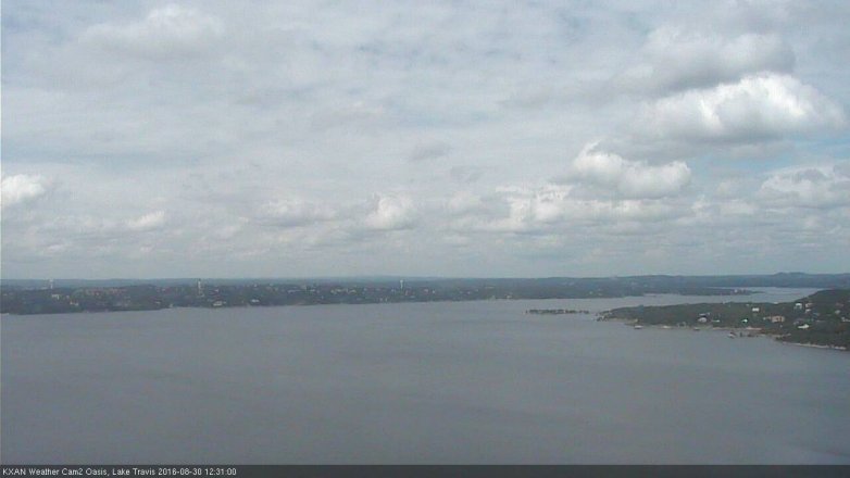 Lake Travis webcam, August 30, 2016 11:35 AM CT