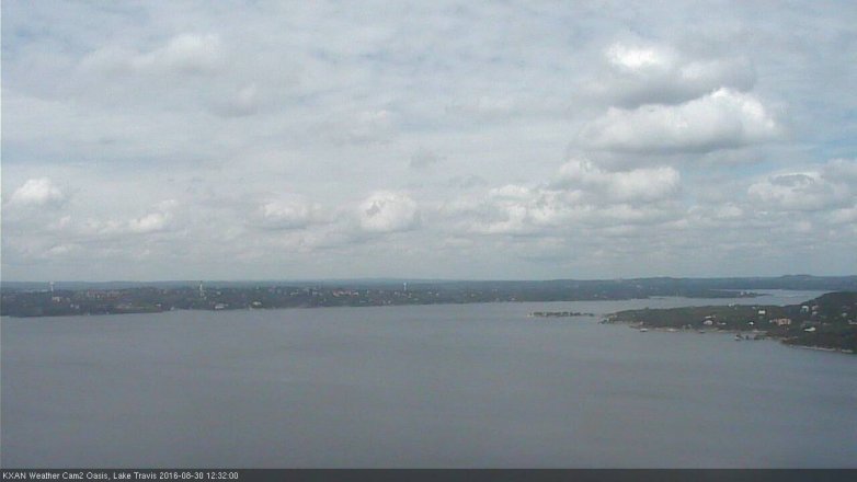 Lake Travis webcam, August 30, 2016 11:40 AM CT