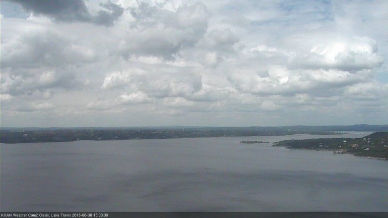 Lake Travis webcam, August 30, 2016 12:10 PM CT