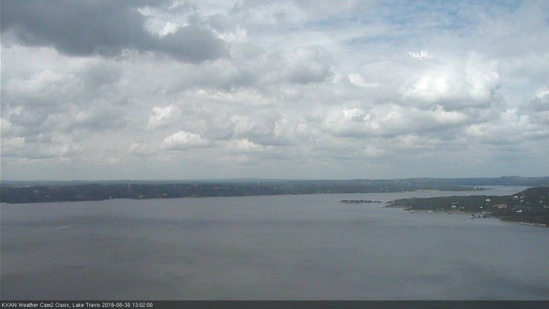 Lake Travis webcam, August 30, 2016 12:25 PM CT
