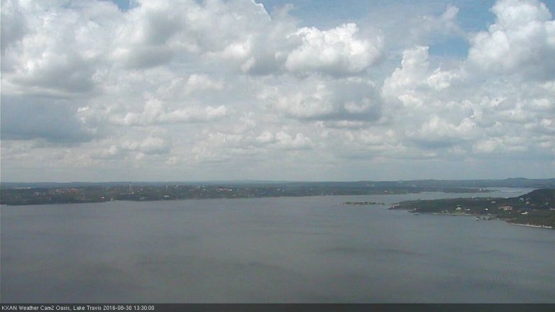 Lake Travis webcam, August 30, 2016 12:45 PM CT