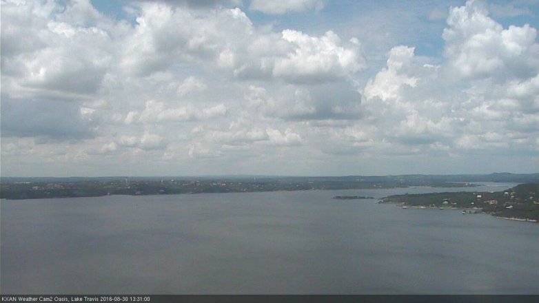 Lake Travis webcam, August 30, 2016 12:50 PM CT