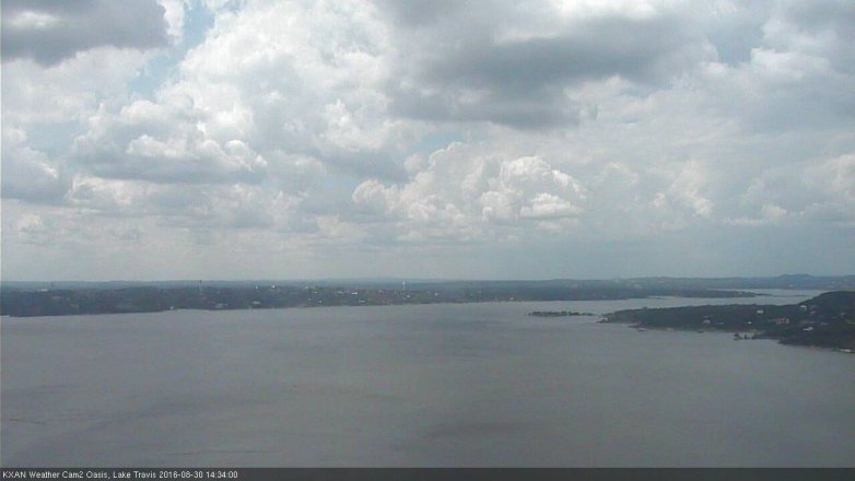 Lake Travis webcam, August 30, 2016 2:00 PM CT