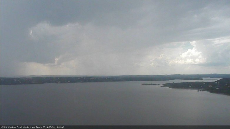 Lake Travis webcam, August 30, 2016 3:25 PM CT