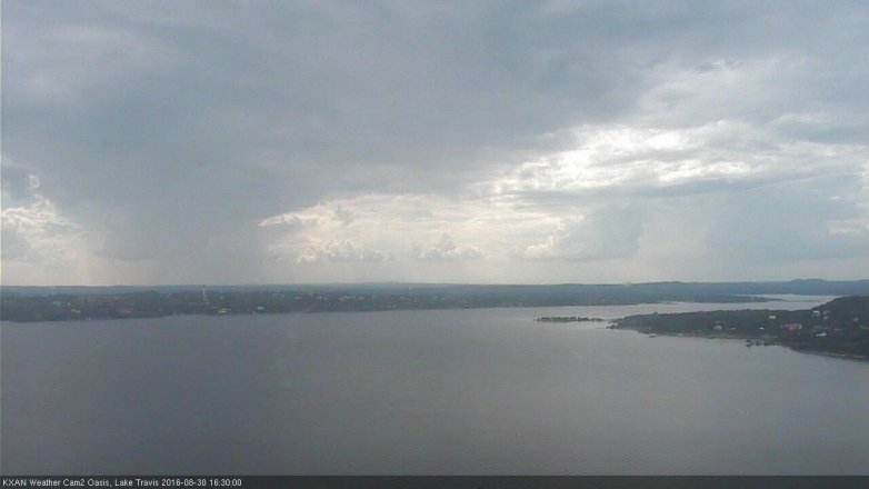 Lake Travis webcam, August 30, 2016 3:55 PM CT