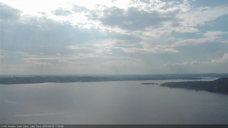Lake Travis webcam, August 30, 2016 5:00 PM CT