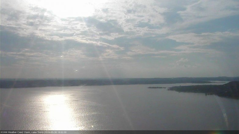 Lake Travis webcam, August 30, 2016 5:10 PM CT