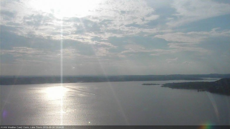 Lake Travis webcam, August 30, 2016 5:25 PM CT