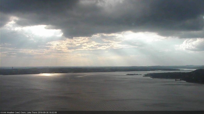Lake Travis webcam, August 30, 2016 5:40 PM CT