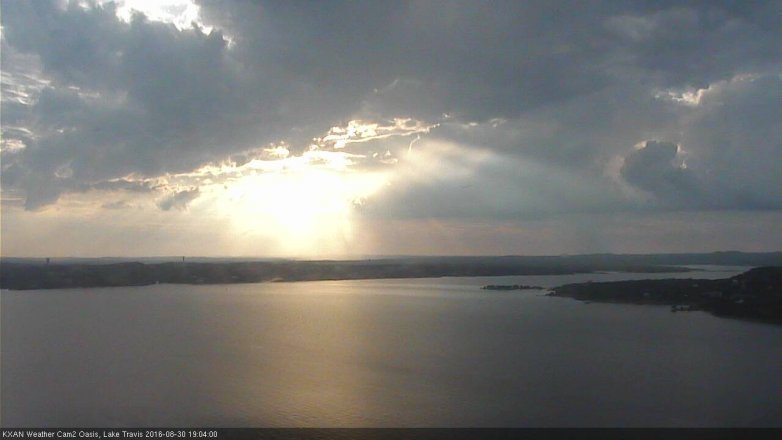 Lake Travis webcam, August 30, 2016 6:10 PM CT