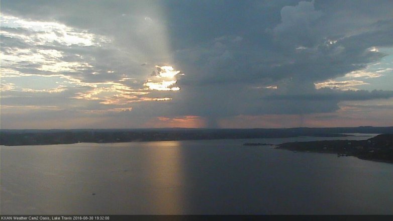 Lake Travis webcam, August 30, 2016 6:35 PM CT