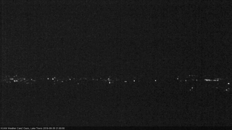 Lake Travis webcam, August 30, 2016 8:05 PM CT