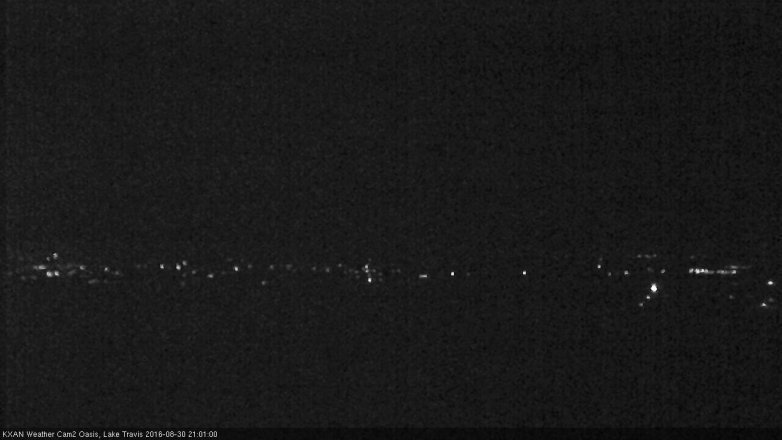 Lake Travis webcam, August 30, 2016 8:25 PM CT