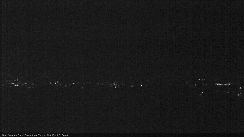 Lake Travis webcam, August 30, 2016 8:30 PM CT