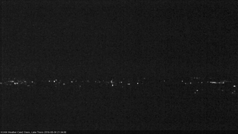 Lake Travis webcam, August 30, 2016 8:45 PM CT