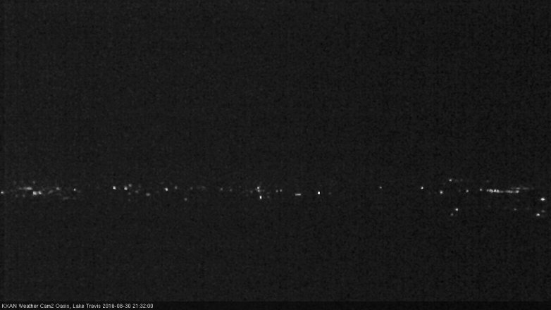 Lake Travis webcam, August 30, 2016 8:50 PM CT