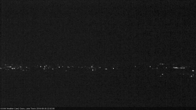 Lake Travis webcam, August 30, 2016 9:10 PM CT