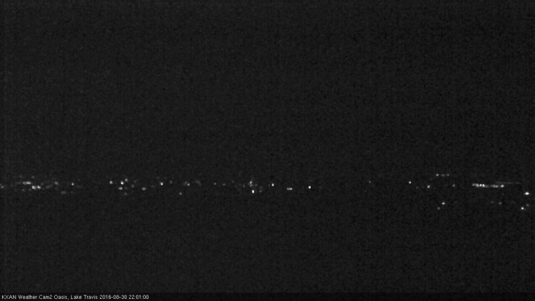Lake Travis webcam, August 30, 2016 9:15 PM CT