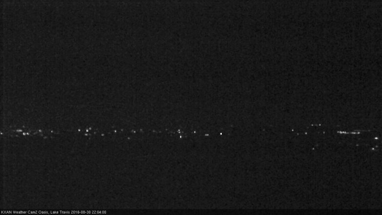 Lake Travis webcam, August 30, 2016 9:20 PM CT