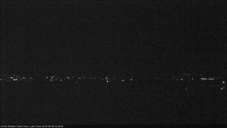 Lake Travis webcam, August 30, 2016 9:35 PM CT