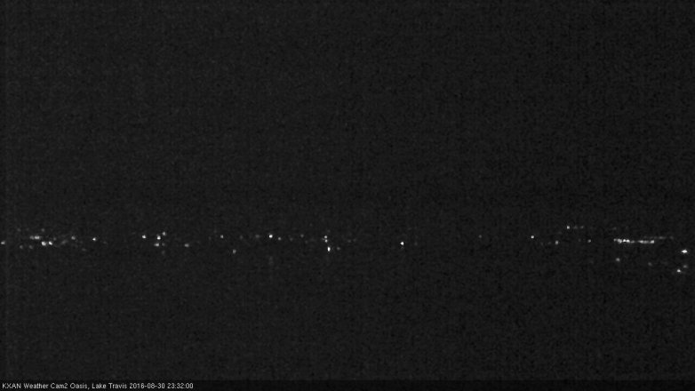 Lake Travis webcam, August 30, 2016 10:45 PM CT