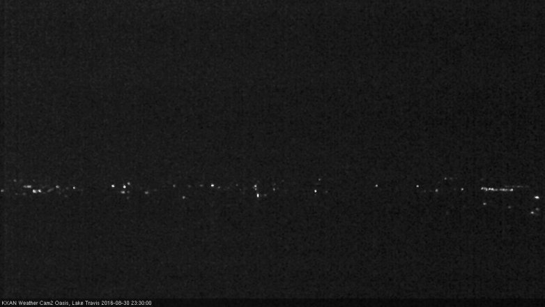 Lake Travis webcam, August 30, 2016 10:55 PM CT