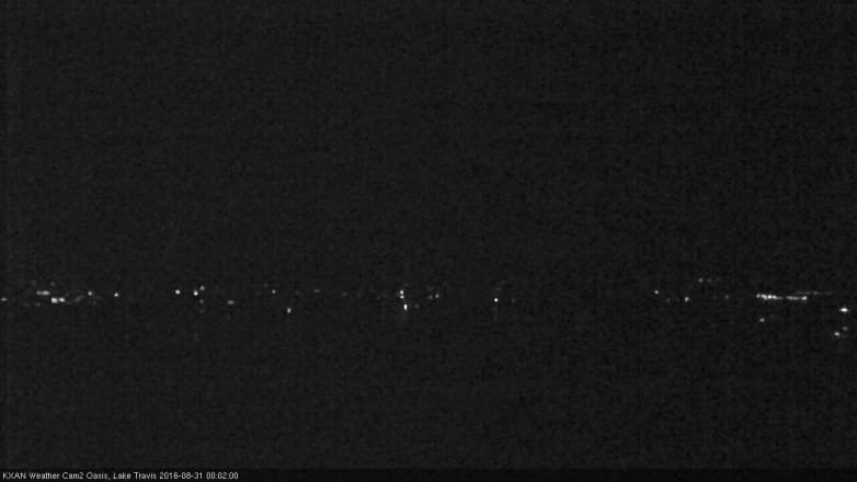 Lake Travis webcam, August 30, 2016 11:10 PM CT