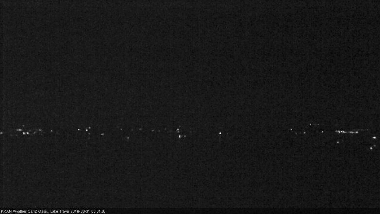 Lake Travis webcam, August 30, 2016 11:35 PM CT