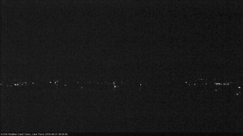Lake Travis webcam, August 30, 2016 11:40 PM CT