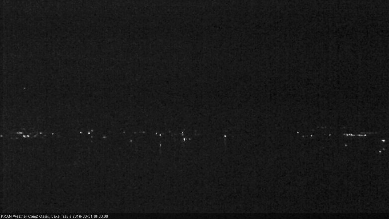 Lake Travis webcam, August 30, 2016 11:55 PM CT