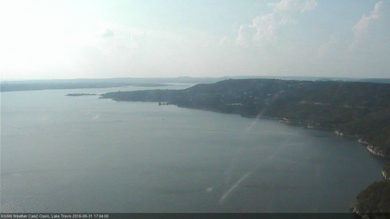 Lake Travis webcam, August 31, 2016 4:20 PM CT