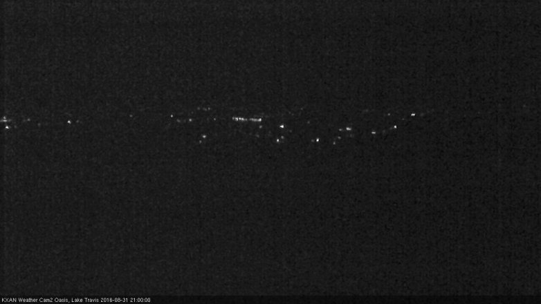 Lake Travis webcam, August 31, 2016 8:15 PM CT
