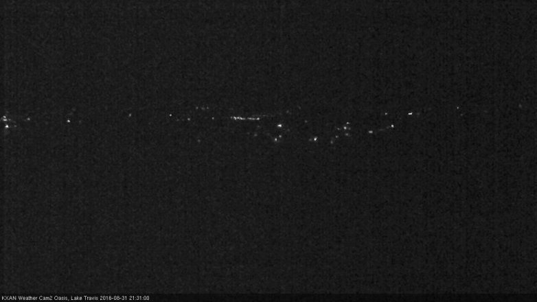 Lake Travis webcam, August 31, 2016 8:45 PM CT