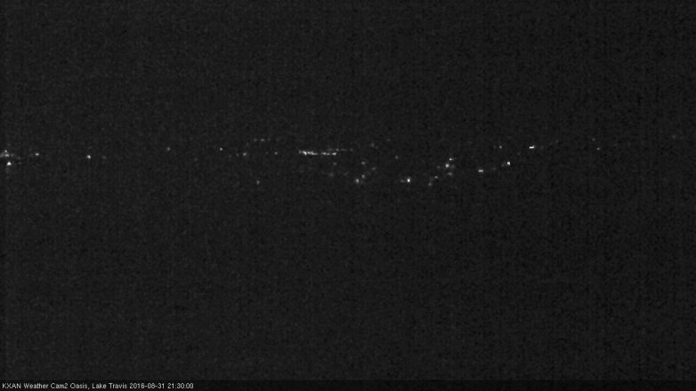 Lake Travis webcam, August 31, 2016 8:55 PM CT