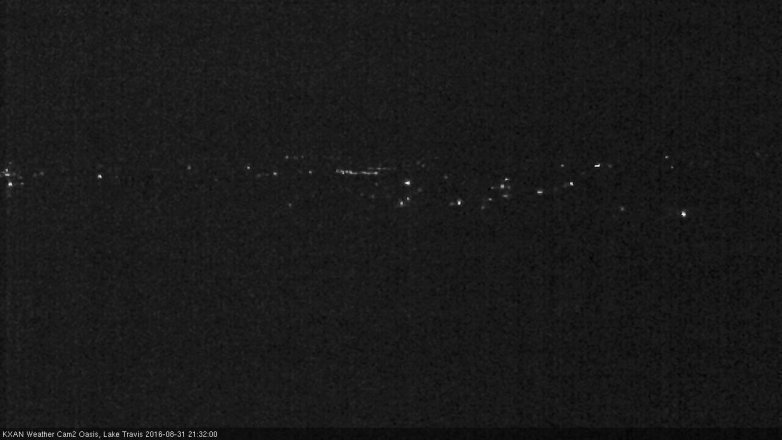 Lake Travis webcam, August 31, 2016 9:00 PM CT