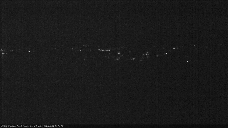 Lake Travis webcam, August 31, 2016 9:05 PM CT