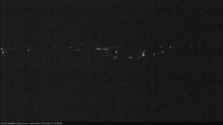 Lake Travis webcam, August 31, 2016 9:15 PM CT