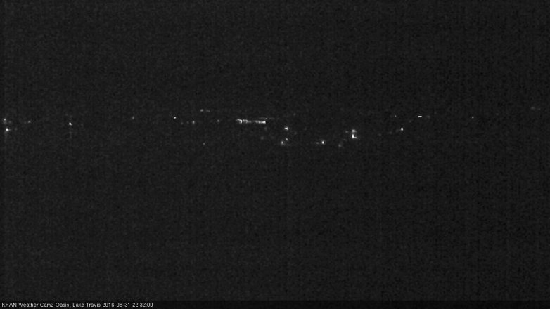 Lake Travis webcam, August 31, 2016 9:45 PM CT