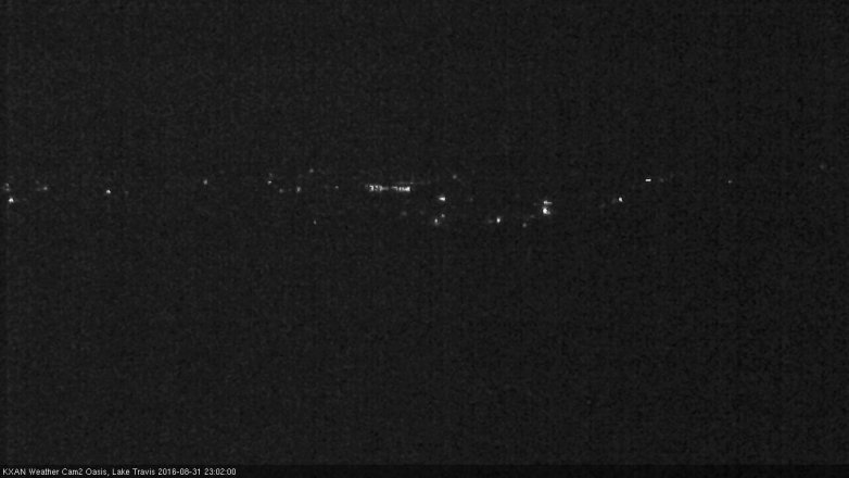 Lake Travis webcam, August 31, 2016 10:20 PM CT