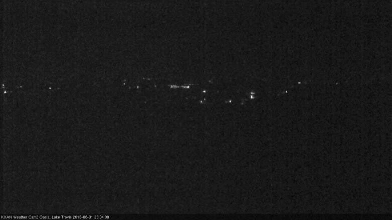 Lake Travis webcam, August 31, 2016 10:35 PM CT